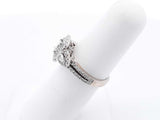 1.38 Cttw Diamond & 14k White Gold Ring 4.8 Grams Size 5.75 Fw1224ixzsa