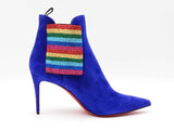 Christian Louboutin So Kate 100 Ankle Booty In Royal Blue Suede Size 8 Fw0826lxzdu