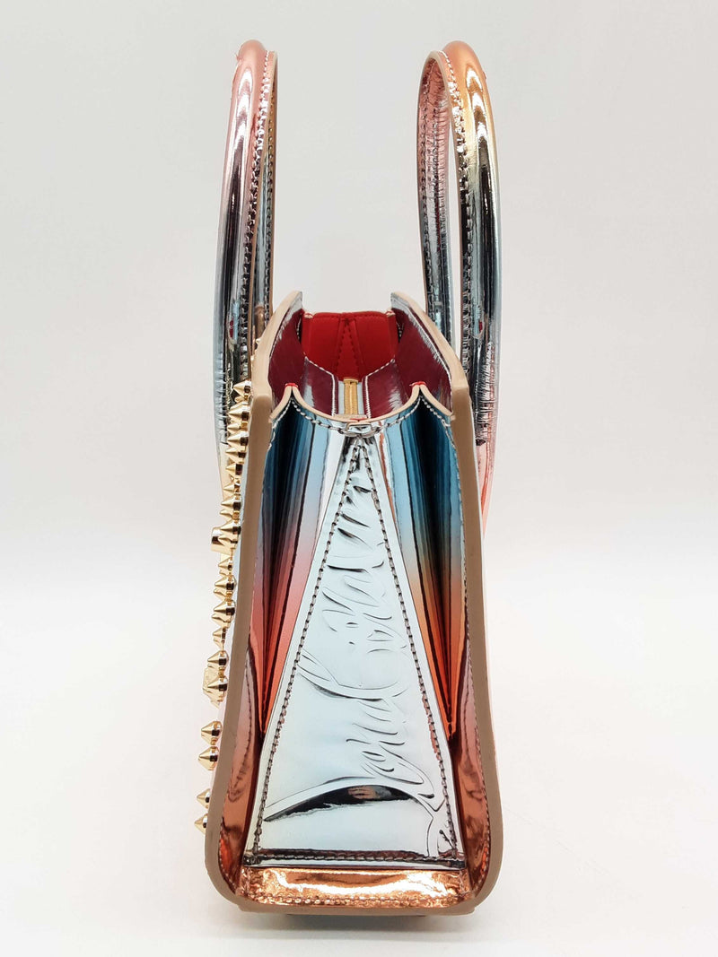 Christian Louboutin Paloma Metallic Mirror Degrade Studded Tote Bag Do1024crxde