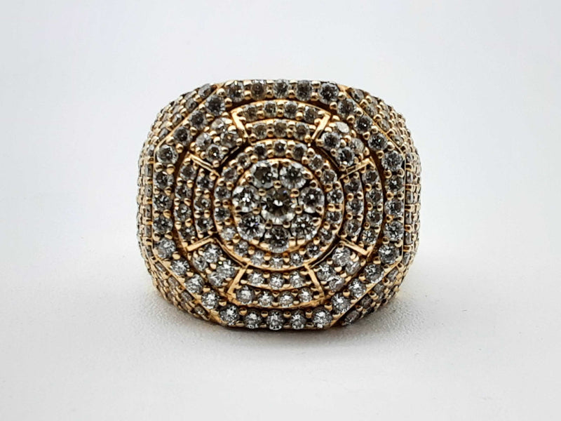 Approx 2.32 Ctw Diamonds 10k Yg 13.2g Ring Size 9.75 Do0724ixzde