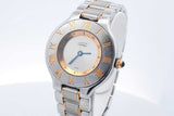 Cartier Must 21 Two Tone Quartz 28mm Stainless Steel Watch Eb1225rxzdu