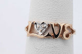 10k Yellow Gold Love Ring 1.1 Grams Size 5 Eb0826exsa