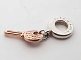 Pandora .925 Silver 1.8g Two Tone Key Charm Lh1025lxde