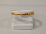 Etched Bangle Bracelet Yellow Gold 18k 6.3 Grams 8 Inch Vc0626wzxmia