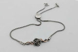 Enchanted Disney Villians Maleficent Black Diamond Bolo Bracelet Eb0626lorsa