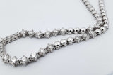 14k White Gold Diamond Necklace 29 Grams 15 Inch Eb0626orxzsa