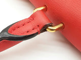 Louis Vuitton Locky Cherry Red Leather Brown Monogram Crossbody Bag Do0425locxde