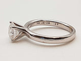 1.00 Carat Diamond 14k White Gold 2.9g Solitaire Ring Size 4.5 Do0325lpxzde