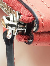 Mcm Zip Top Pouch In Ruby Red Visetos Coated Canvas Fw1215lprdu