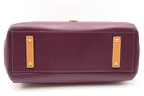 Dooney & Bourke Purple Leather Satchel Shoulder Bag Eb1025rxdu