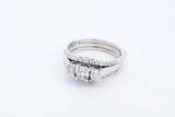 0.75cttw Diamond 14k White Gold Ring 8.3 Grams Size 11 Eb0526crxde