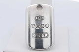 Tiffany & Co. 1837 925 Sterling Silver Dog Tag Pendant 18.7 Grams Eb0125rxsa