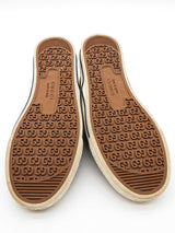 Gucci Tennis 1977 Gg Jacquard Denim Slip On Sneakers Size 6 Eb0726oxzde