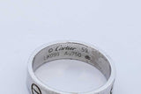 Cartier 18k White Gold Love Ring 6.9 Grams Size 59 Eb0726rixde