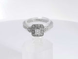 0.38 Cttw Diamond 14k White Gold Ring 3.2 Grams Size 7 Aa0625lizsa