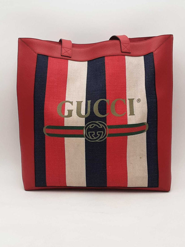 Gucci Sylvie Stripe Tote Multi-color Aa0425pzxsa