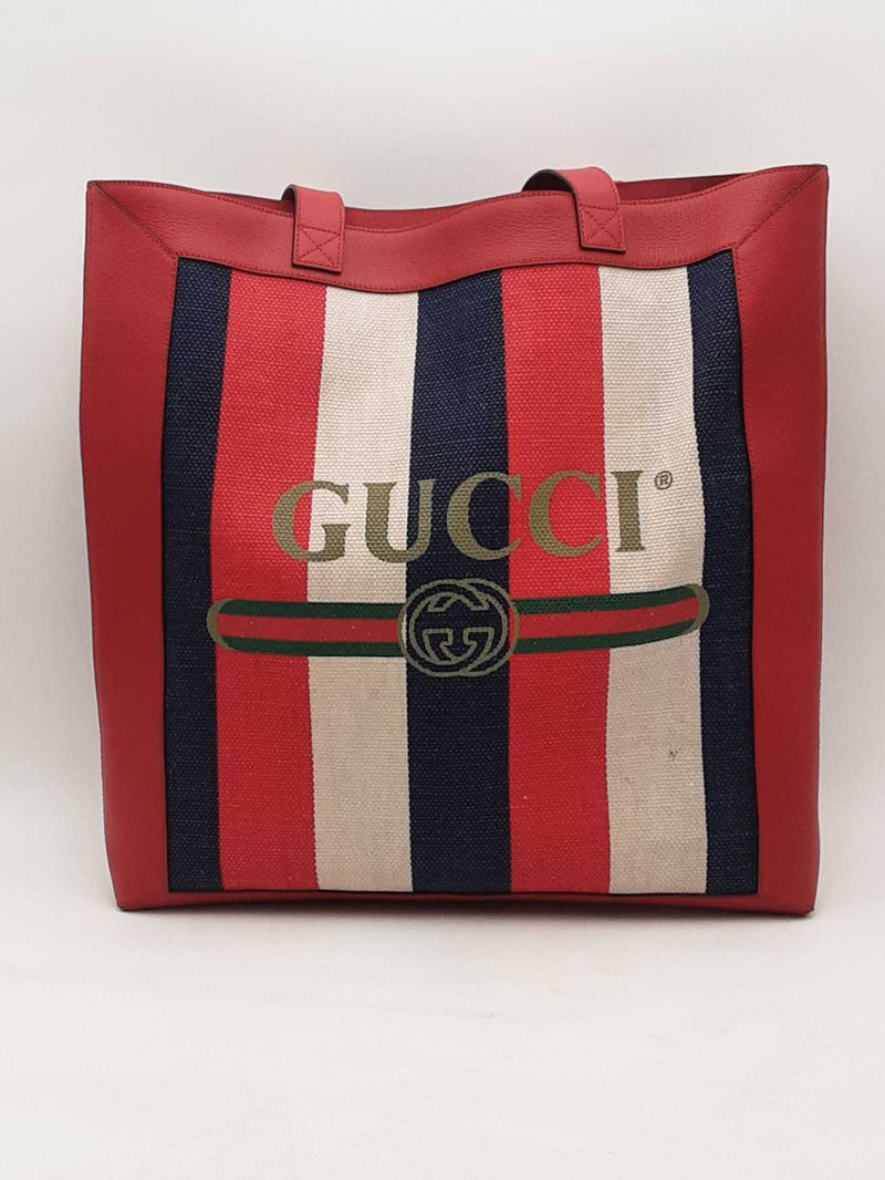 Gucci Sylvie Stripe Tote Multi-color Aa0425pzxsa