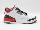 Nike Air Jordan 3 Retro "Fire Red" Mid-top Sneakers Size 7.5 Fw0126lxzdu