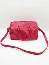 Yves Saint Laurent Fuchsia Leather 2 Way Duffle Bag Eb0526pssde
