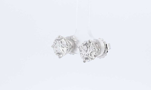 6.03 Cttw Lab Grown Diamond & 14k White Gold Stud Earrings 3.6 Gram Fw1123wrxzdu