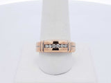 0.12 Cttw Diamond & 14k Yellow Gold Channel Ring 6.8 Grams Size 9.25 Fw0425rzxdu