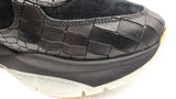 Jimmy Choo Inca Shearling Sneakers In Croc-embossed Leather Sz It 46 Fw0825loxdu
