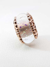 Pandora Iridescent Murano Glass Charm In 14k Rose Gold-plating 4.3g Fw0926rdu