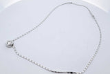 0.50ctw Diamond Pendant Necklace 18k White Gold 5.6 Grams 15.5 Inch Eb0426corde