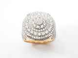 1.32 Cttw Diamond & 14k Yellow Gold Cluster Ring 14.4 Gram Size 9.5 Fw0926lorzdu