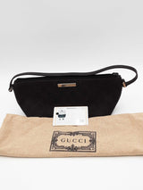 Gucci Gg Monogram Dark Brown Canvas Boat Pochette Eb0526crsa