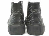 Versace La Greca High Top Sneakers Black Size 10 Aa1026lrzsa