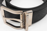 Burberry Coated Check Reversible Belt Silver Tone Buckle Size 30/75 Eb1125lxzde