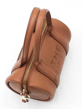 Marc Jacobs The Mini Duffle In Argan Oil Brown Oil Pebbled Leather Fw1026pxdu