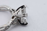 1.7ctw Princess Cut Diamond Ring 14k White Gold 3.7 Grams Size 4.5 Eb0926wxxzsa