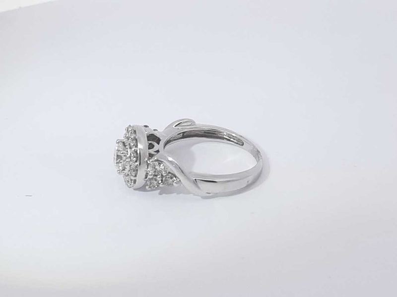 1 Cttw Diamond 14k White Gold Ring 4.5 Grams Size 5.5 Aa0825pxzsa