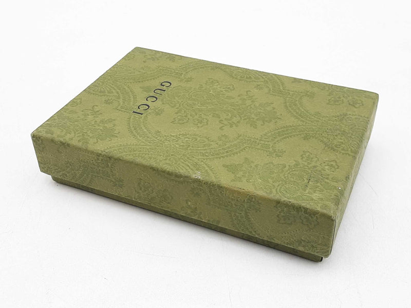 Gucci Web Card Holder Wallet In Beige Linen Fwlordu