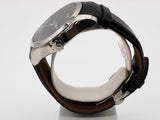 Tissot 40mm Couturier Black Dial Leather Band Steel Quartz Watch Do0725loxde