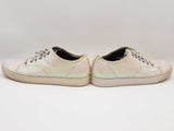 Lanvin Dbb1 Holographic Irridescent Leather Low Top Sneakers Size 12 Sd1225lzxde