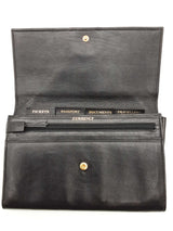 Yves Saint Laurent Ysl Black Leather Travel Wallet Clutch Do1025lorde