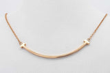 Tiffany & Co. 18k Yellow Gold Tiffany T Smile Pendant Necklace 2.8g Eb0426pxzsa