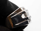 1.69 Cttw Diamond & 14k White Gold Multi Row Ring 15.4g Size 8.25 Fw0726loxzdu