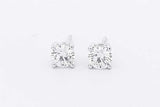 1.5cttw Lab Grown Diamond Stud Earrings In 14k White Gold 1.4 Grams Eb0826orxsa