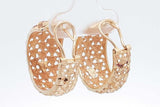 14k Yellow Gold Filigree Hoop Earrings 7.7 Grams Eb0826wixsa