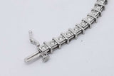 2.64cttw Diamond 14k White Gold Tennis Bracelet 10.3 Grams 7 Inch Eb0626lxxzsa