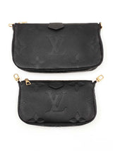 Louis Vuitton Multi Pochette In Black Monogram Empreinte Leather Fw0126lwxzdu