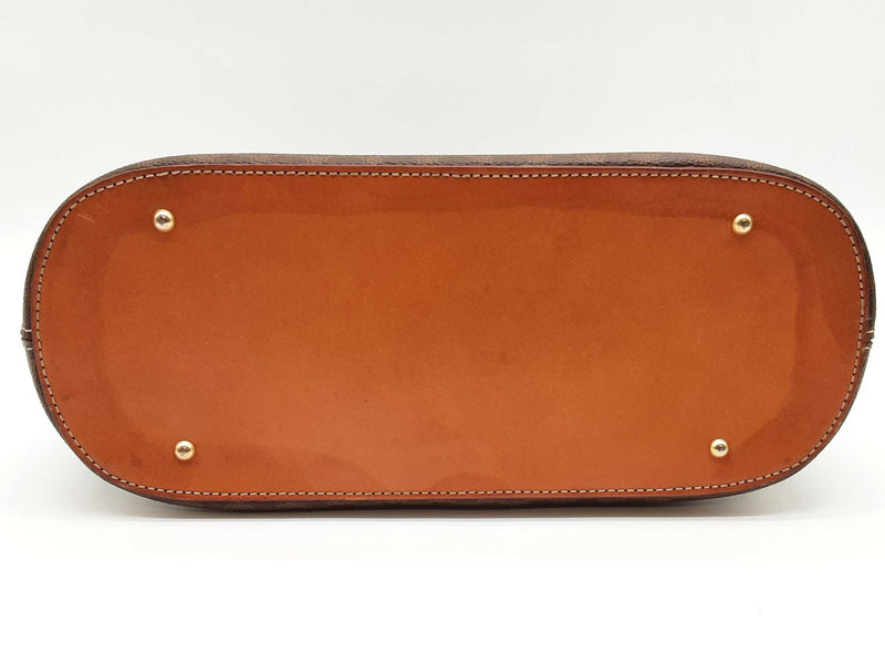 Celine Macadam Brown Coated Canvas Handbag Sd0425oxzde