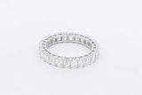 3.64cttw Lab Grown Emerald Cut Diamond Eternity Band 14k White Gold Eb0826llxzsa