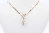 Approx. 1.0ctw Diamond Pendant Necklace 14k Yellow Gold 4g 18 Inch Eb0125loxzsa