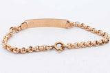 18k Yellow Gold Id Bracelet 3.8 Grams 5.75 Inch Eb0826wxsa