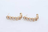 1.26cttw Diamond Drop Stud Earrings In 14k Yellow Gold 5.7 Grams Eb0526prxde